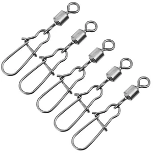 Anillo de aparejo conector gancho de pesca giratorio rodante 100 un. - Imagen 1 de 12