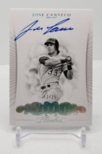 Jose Canseco 2018 Panini Flawless Greats Holofoil On Card Auto #12/25