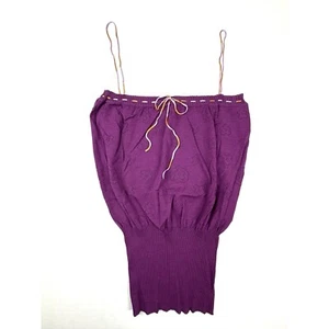 M Missoni Purple Wool Knit Halter Sleeveless Top Womens Small SEXY Spring NWOT - Picture 1 of 9