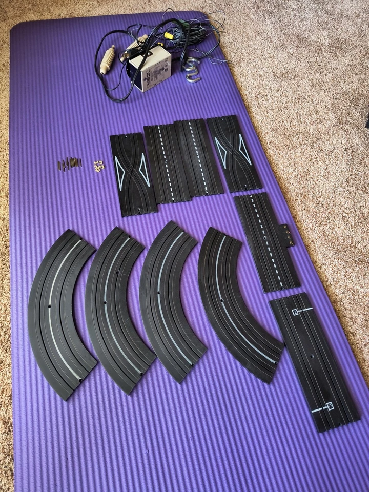 老式 Aurora 模型轨道汽车椭圆形轨道套装 20 世纪 60 年代缺失连接器用于零件 — 第 1/4 张图片