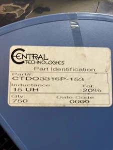 DO3316P-153 / CTDO3316P-153 GENERAL PURPOSE IND 15uH 20% 1  ELEMENT (20 PER LOT) - Picture 1 of 8