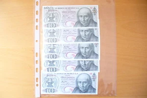 SUPERBE BILLETS - 10 PESOS MEXIQUE 1971 N° SUIVANT UNC/NEUF !(achat unitaire) - Picture 1 of 2