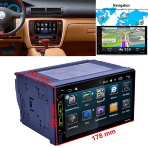 7" TFT Touch Screen 2DIN Car Radio AM FM MP5 Player GPS Android WIFI - Bild 1 von 12
