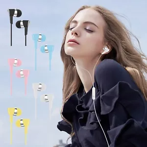 In Ear Headphones With Mic 3.5mm Wired For IOS And Android Laptops MP3 Walkman - Picture 1 of 34