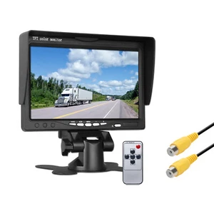Monitor 7" TFT 800*480 2 puertos AV DC12-24 para camión de carga RV remolque autobús caravana - Imagen 1 de 8