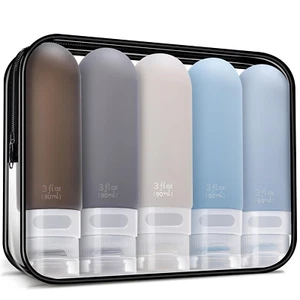 Travel Bottles for Toiletries,3Oz Leak Proof Squeezable Travel Size Containers, - Picture 1 of 6