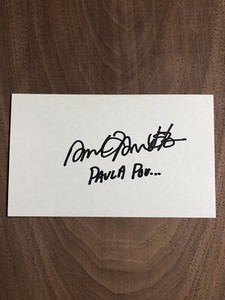 Paula Poundstone Stand Up Comedian Actress Autograph Signature Signed Card