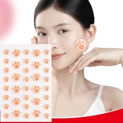 36 Cat Paw Acne Spot Dots Patch Hydrocolloid Scar Face M9I4 GX Care Skin P D2P3 - Image 1 of 4