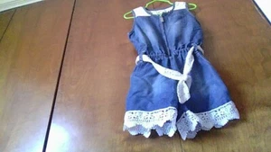 Denim & Lace Zip Up Shorts Romper Limited Too Size 4T Super Cute! - Picture 1 of 20