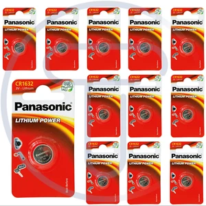 Confezione di 12 blister da 1 pila a bottone al litio 3V Panasonic CR1620 DL1620 - Imagen 1 de 3