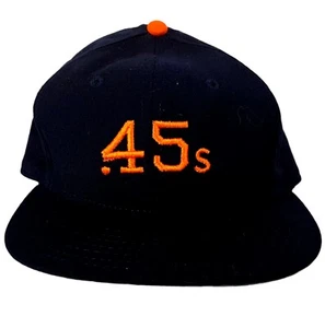 Vintage Houston Colt 45s Roman Pro Black Label Fitted Hat 100% Wool Size 6 1/2 - Picture 1 of 7