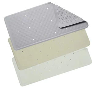 Croydex Shower Mat Rubber Non Slip Anti-Bacterial Hygiene Suction Bath Mat - Picture 1 of 6