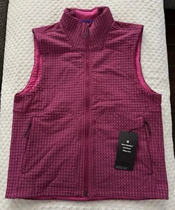 Lululemon Water-Repellent Grid Fleece Hiking Vest Wild Berry Sonic Pink Medium - Picture 1 of 17