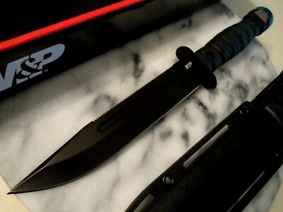 Cuchillo Bowie Smith & Wesson M&P Combat Hoja Fija Full Tang 8Cr13MoV 1122584 12" Foto 1 de 4