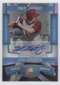 2010 Donruss Elite Extra Edition Franchise Futures Signatures Josh Rutledge Auto