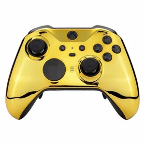 "Chrome Gold" Custom Xbox One Elite Controller Series 2 - FREE 2 DAY FEDEX - Picture 1 of 7