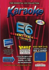 Karaoke Chartbuster Essential 450 Songs SD-Card Vol-6 Country,Standars,R&B,Rock