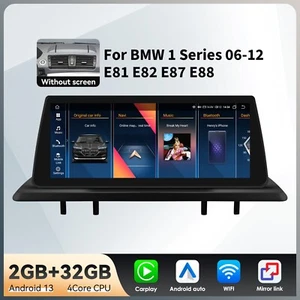 Autoradio 10.25" Android 13 Carplay GPS Navi BT 32GB per BMW Serie 1 E81 E82 E87 E88 - Foto 1 di 24