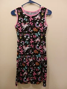 Nickelodeon Jojo Siwa Black Pink Unicorn Puppy Dress Girls Size L/G (10-12) 0097 - Picture 1 of 3