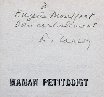 1922 ENVOI Francis CARCO : MAMAN PETITDOIGT - Photo 1/4