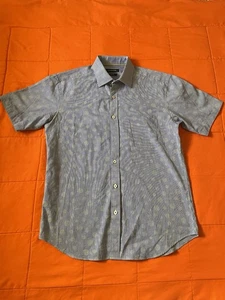 BUGATCHI Shirt Medium Mens Button Up Short Sleeve Mens - Picture 1 of 8
