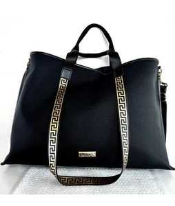 LIMITED EDITION DAMEN VERSACE DUFTE SOMMER BEUTELTASCHE TASCHE SCHWARZ / GOLD NEU - Bild 1 von 13