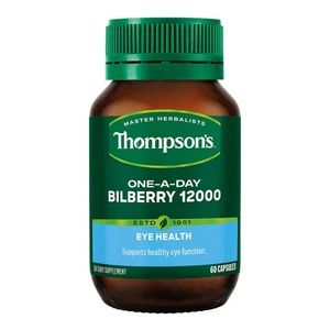 Thompson Arándano 12000 UNO AL DÍA Soporta Función Ocular Saludable 60 Cápsulas - Imagen 1 de 2