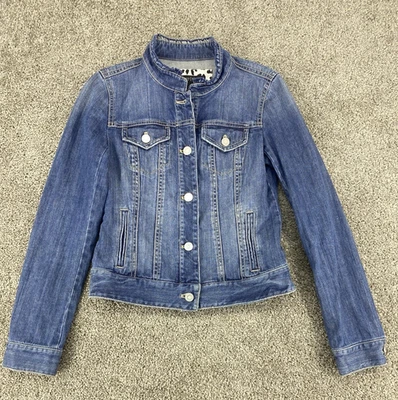 Chaqueta vaquera White House Black Market azul medio lavado talla 00 Foto 1 de 4