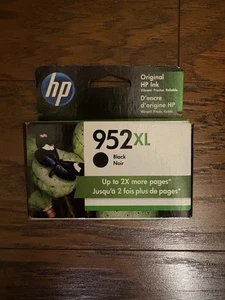 HP 952XL F6U19AN Black Ink Cartridge New | Expired 1/2023 - Picture 1 of 5