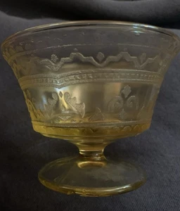 Federal Glass Patrician Amber Footed Sherbet Cup - Picture 1 of 4