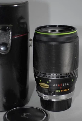 Olympus Sigma 200mm f4 System Focusing lens for OM camera w case - Nice Ex++! - Image 1 of 4