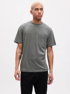 NUEVA $25 GAP Everyday Suave Original Bolsillo Camiseta Camiseta - 100% Algodón - Gris - M - Imagen 1 de 1