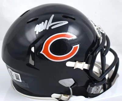 Minicasco de velocidad autografiado por Mike Singletary de los Chicago Bears - Beckett con holograma Foto 1 de 3