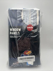 Kansas Jayhawks Window Curtain Panels – 2-Piece Set (82" x 63") - Picture 1 of 12