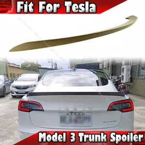 17-23 Paint Color Fits Tesla Model 3 Sedan Rear Trunk Spoiler DTO Type Fastback - Bild 1 von 6