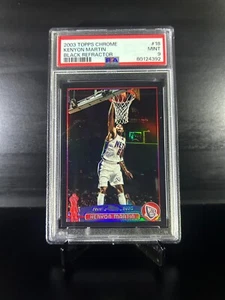 2003 Topps Chrome #18 Kenyon Martin Black Refractor /500 - PSA 9 - Picture 1 of 2