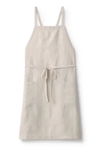 MUJI Linen apron Free size Off-white 100% hemp - Picture 1 of 5