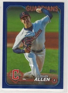 Logan Allen 2024 Topps Series 1 Royal Blue parallel #339 Guardians retail - Picture 1 of 1