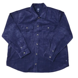 NWT Gap Men's Buttons Chest Pocket Warm Corduroy Over Shirt Eclipse Small - Picture 1 of 2