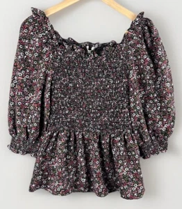 Top campesino Max Studio para mujer talla grande floral pradera nuevo con etiquetas - Imagen 1 de 11
