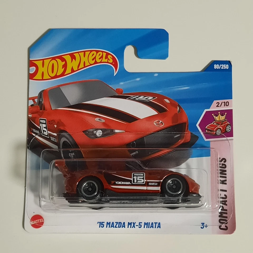 Hot Wheels Mattel 2025 '15 Mazda MX-5 Miata 80/250 HW Compact Kings 2/10 - Immagine 1 di 1