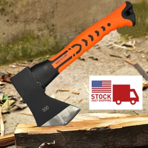 Chopping Axe,10”Camping Outdoor Hatchet for Wood Splitting and Kindling, Forged - Picture 1 of 23