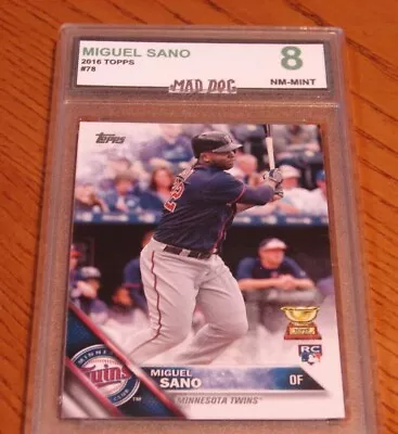 MIGUEL SANO Rookie****2016 TOPPS--GOLD CUP-----MINT 8-----TWINS------MAD DOG - Image 1 of 2