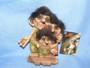 Letrero Troll Ny Form Nyform Troll Fsmily coleccionable noruego T089 - Imagen 1 de 2