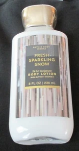 Bath & Body Works Fresh Sparkling Snow 24 Hr Moisture Body Lotion 8 fl. oz. NEW - Picture 1 of 1