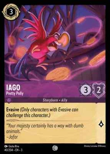 Iago - Pretty Polly Foil (040) Into the Inklands Disney Lorcana - Picture 1 of 1