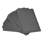 Blank Metal Card 66x45x0.5mm Anodized Aluminum Plate Black 10 Pcs