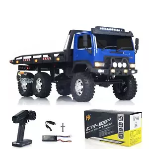 Camion pianale 1/18 6x6 RC Rock Crawler RTR fuoristrada CR18P luci 2 velocità - Foto 1 di 24