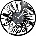 Beauty Salon Vinyl Wall Clock - Hairdresser Accessories and Supplies Professiona