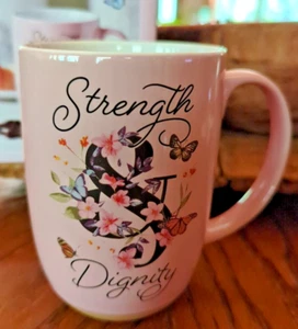 NEW "Strength and Dignity" Proverbs 31 MUG Floral Butterfly Design - Picture 1 of 13